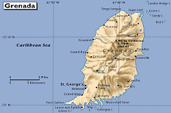 Landkarte von Grenada